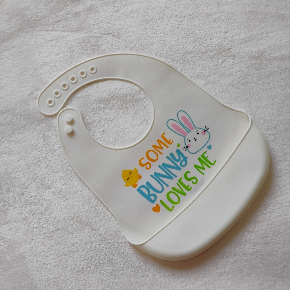 Easter Bib For Baby Toddler | Some Bunny Loves You Bib